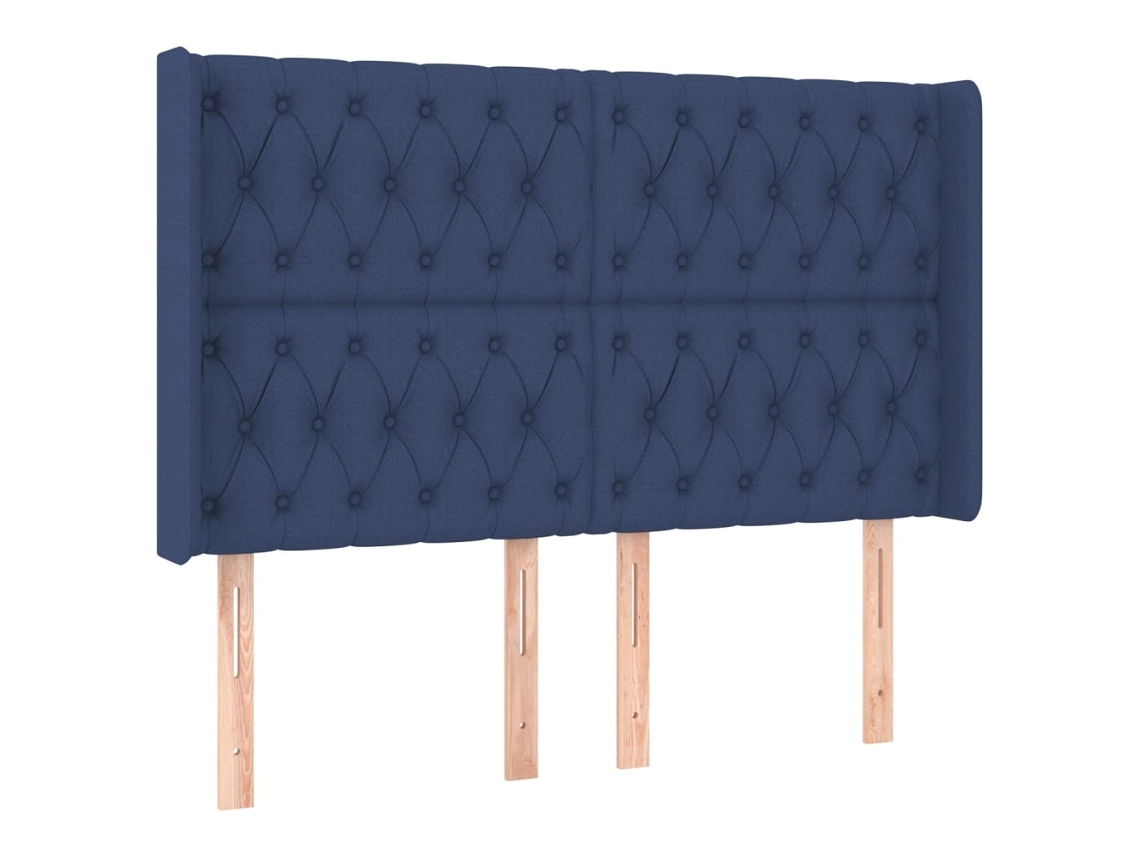 Cabeceira de cama MAISON EXCLUSIVE com tecido Abas Blue (147x16x118 cm)
