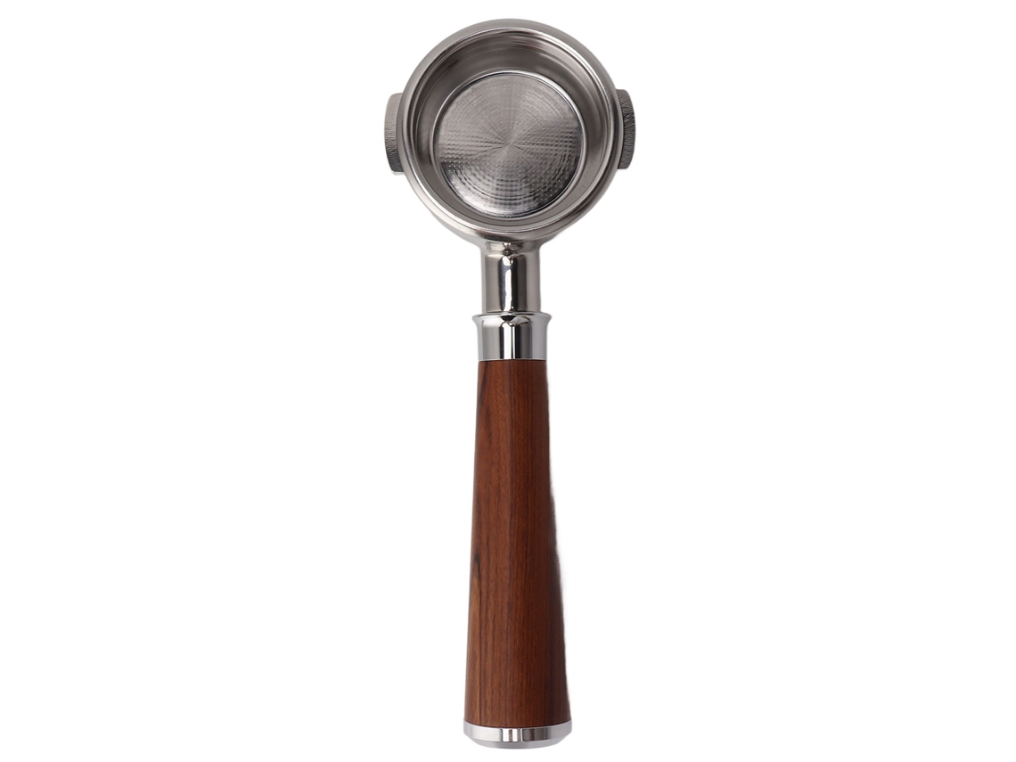 Porta filtro Primerox sem fundo 58mm de aço inox com duas orelhas, universal para máquinas Breville série 9 | S/MARCA