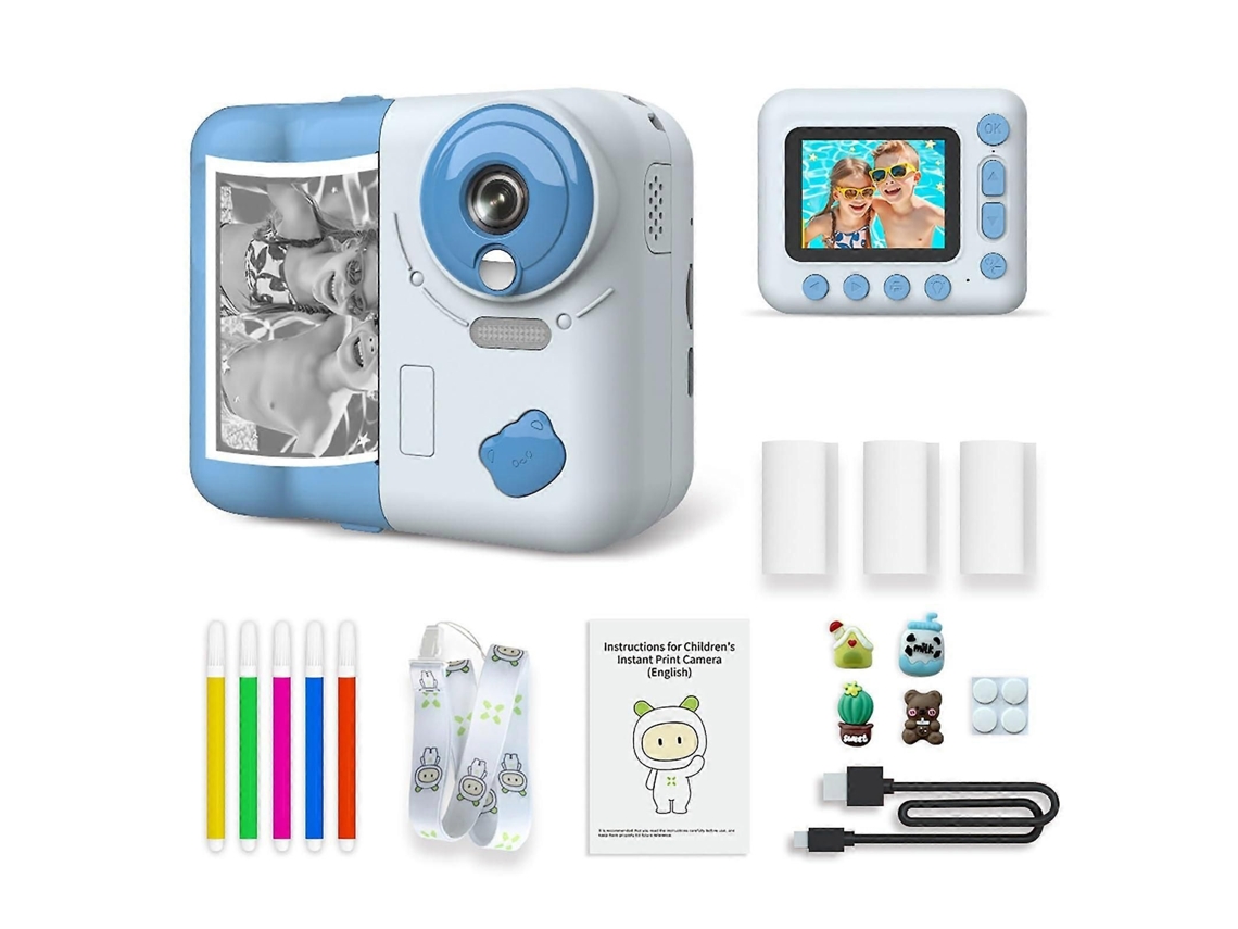 Câmera Digital Infantil Printcam 10x 1080p Mini Câmera Instantânea para Esportes Brinquedo para Crianças TAISHENGDA