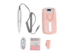 Mali máquina de Lixa Elétrica para Unhas com 6 Cabeças de Moagem Remove Pele Morta Polimento Rápido Rosa