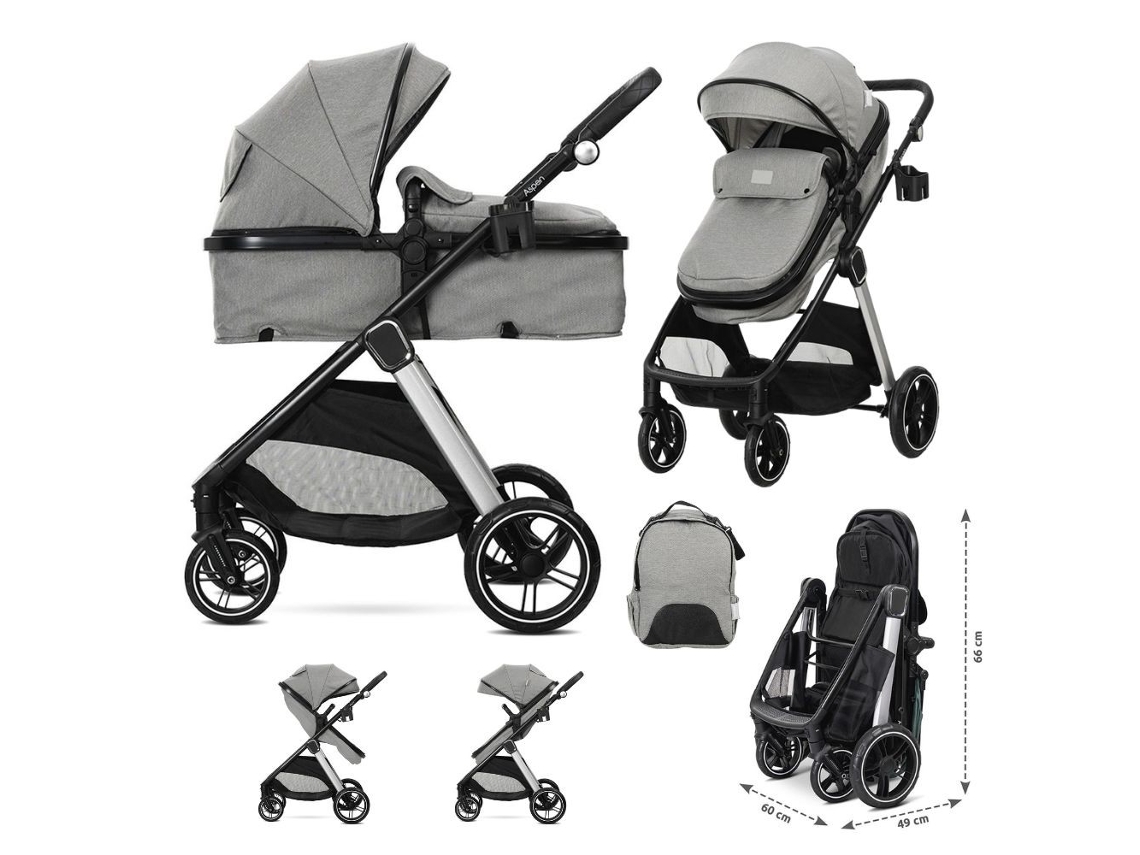 Carrinho De Bebé Lorelli Duo Aspen - Grey