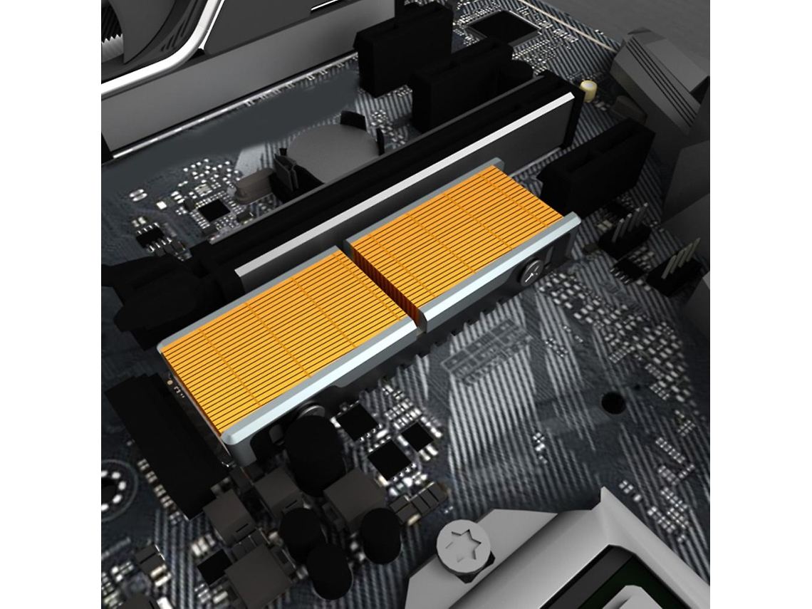 Dissipador de calor de cobre Brilvibera para SSD M.2 PCIe NVMe 2280