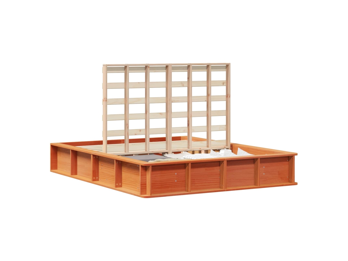 Estrutura da Cama Marrom Cera 160 X 200 Cm MAISON EXCLUSIVE