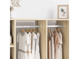 Vidaxl Viga De Closet 12 Unid. Prateado 464 X 15 X 29 Mm