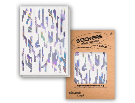 Autocolantes Refletores WILL B STICKERS  Tamanho A5 Digital