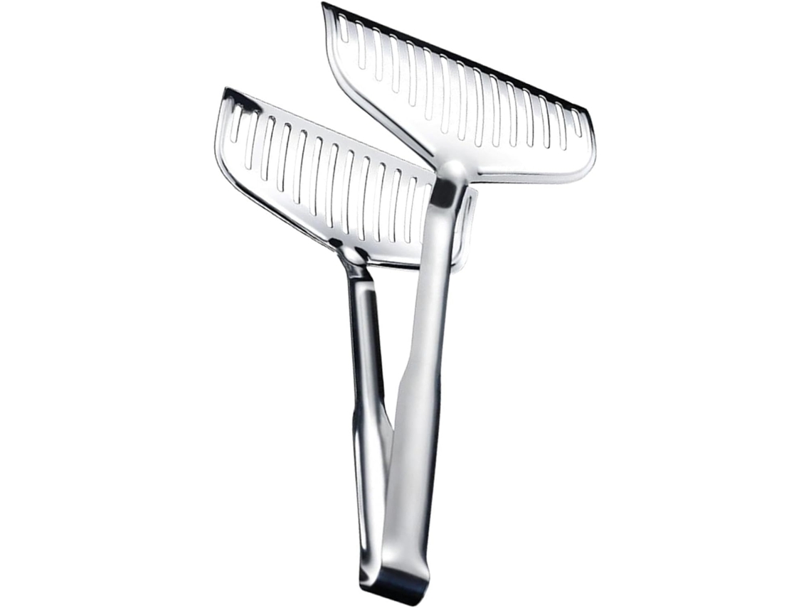 Pinça Para Alimentos Cabo De Cozinha Em Aço Inoxidável 30cm Resistente Ao Calor Antiderrapante, Ideal Para Bife, Peixe