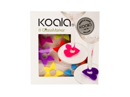Marcador de Copos KOALA Estrela (Plástico - 12,8x5x13,7cm - 8 Peças - Multicor)
