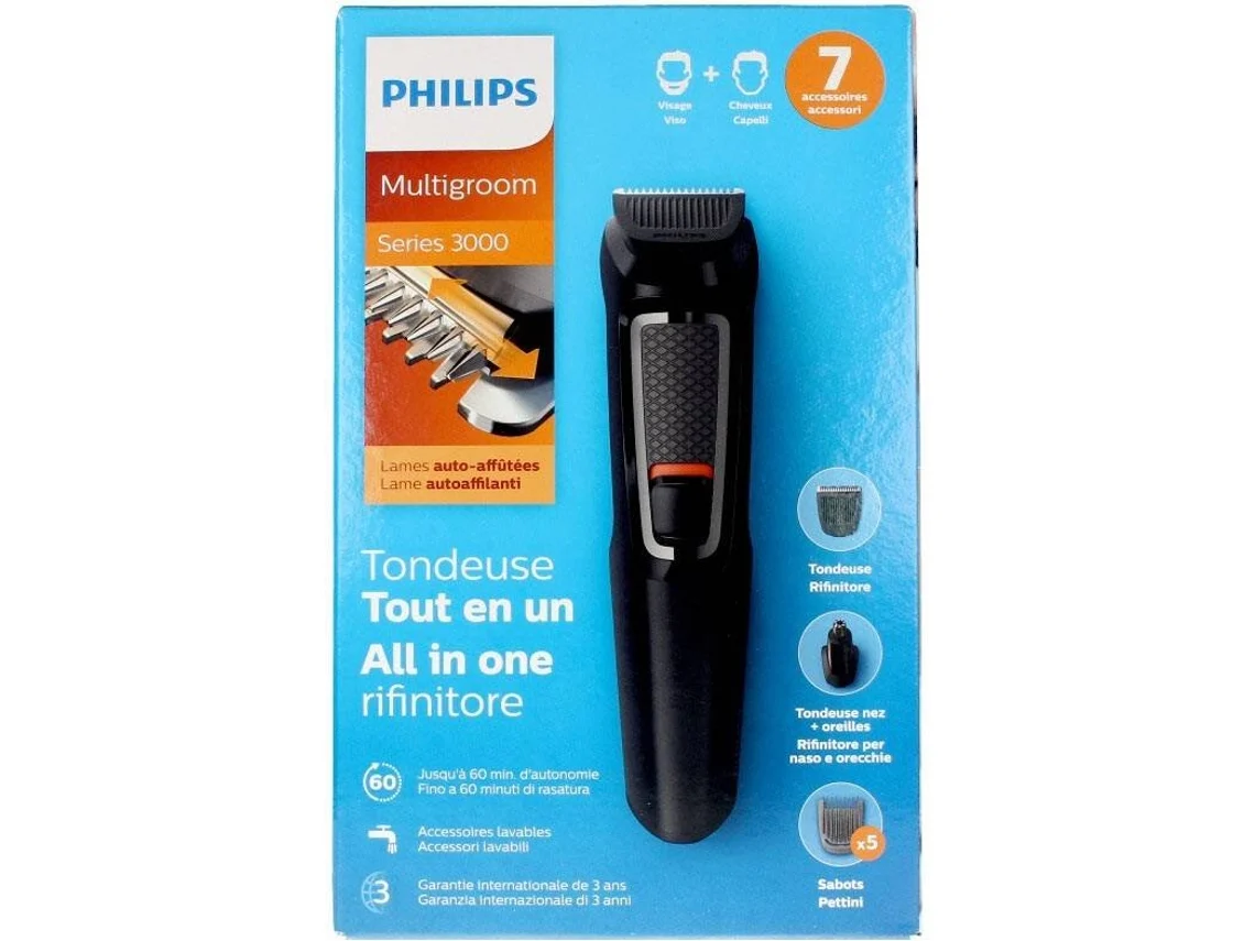 Aparador Multifunções PHILIPS Series 3000 MG3720/15 Multigroom 7 In 1