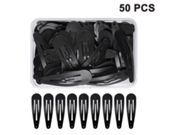 Pacote com 50 Grampos de Cabelo para Meninas Grampos de Cabelo para Crianças Acessórios de Cabelo de Metal Crianças e Mulheres Preto JEDBESETZT