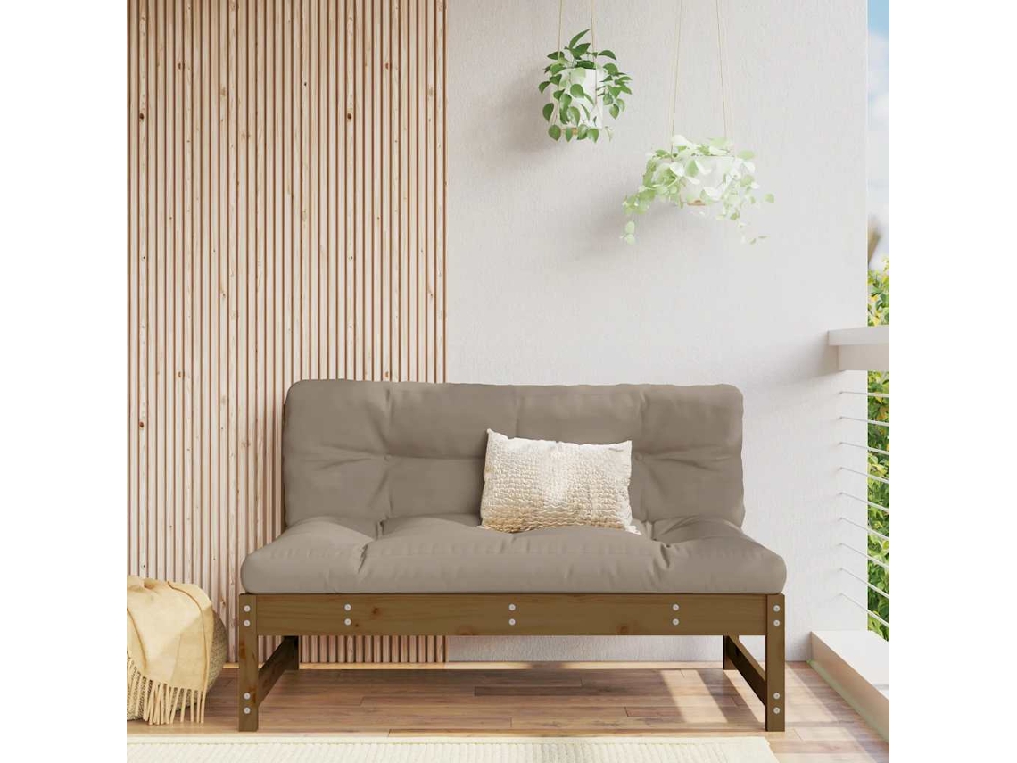 Maison Exclusive - Sofá De Centro 120x80 Cm Madeira De Pinho Maciça Castanho-mel