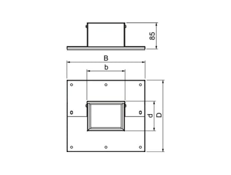 Bettermann Plm Wc 0810 Fs Wandanschlusskragen 3 Und 4 Seitig Obo Bettermann (7218126)