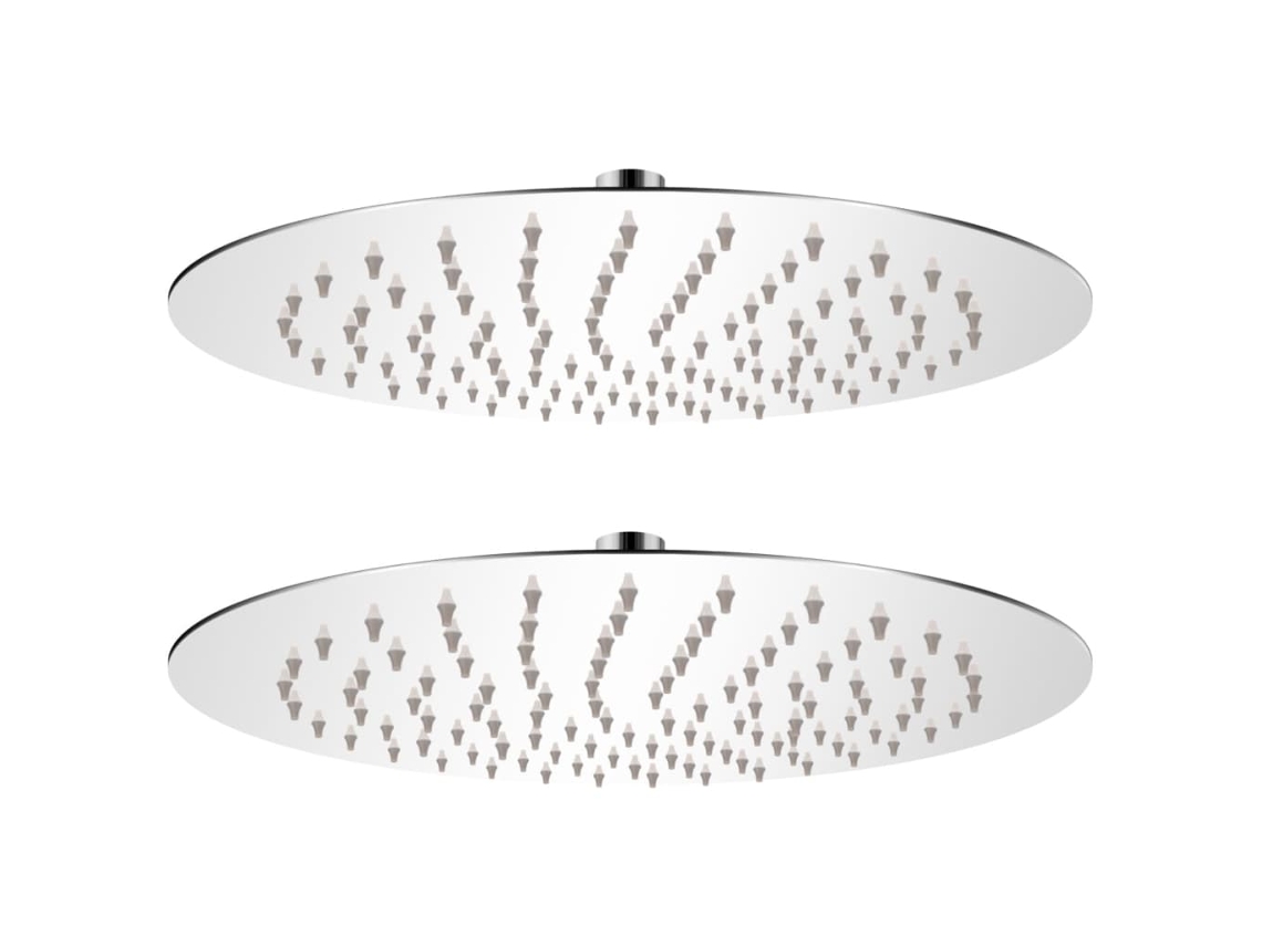 Vidaxl Cabeças De Chuveiro 2 Pcs Aço Inoxidável Ø 25 Cm