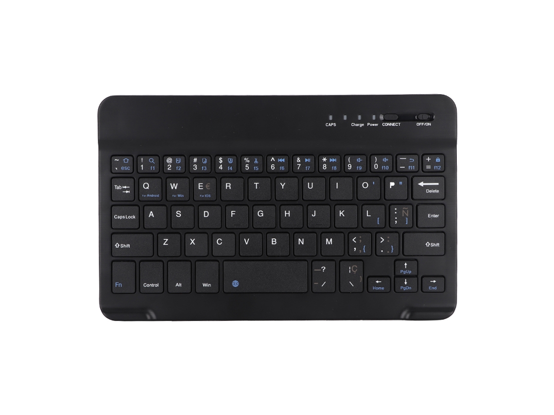 Teclado Espanhol 7 Polegadas LAXISCREED Bluetooth Sem Fio