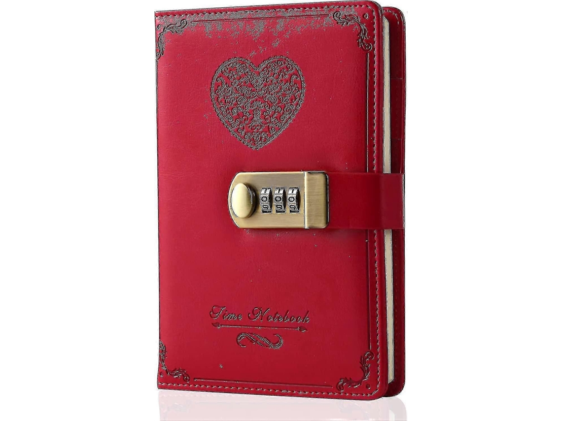 Diário De Couro Com Cadeado Para Meninas Caderno Secreto Fofo Com Cadeado De Senha Para Mulheres E Adultos B6 Claret B6 Brilvibera
