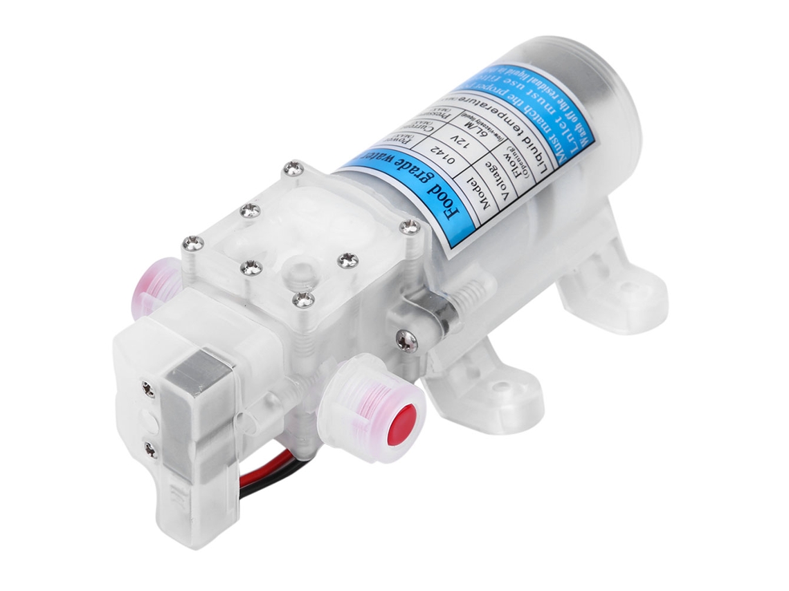 Bomba De Água De Diafragma Autoaspirante De Grau Alimentar 12v 70w Com Interruptor