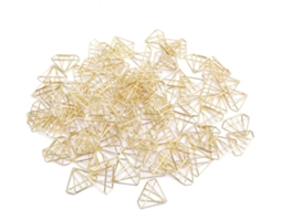 100-clipes De Papel Em Aço Inoxidável, Clipes Decorativos, Clipes De Metal Antiferrugem Com Bordas Brilhantes, Ideais