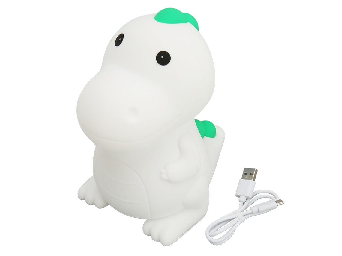 Luz Mali de Noite Dinossauro Recarregável com Touch Sensor
