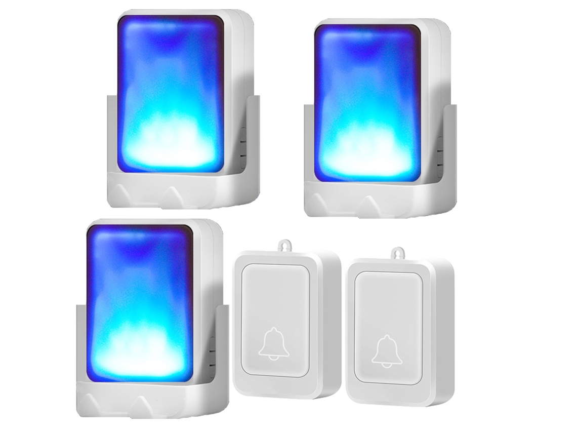 Laxiscreed Campainha Sem Fios Com Luz E Alto Volume Para Idosos E Pacientes