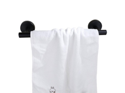 Suporte de Toalha de Mão Nova Line de aço inoxidável 304, 31cm, preto/prata S/MARCA