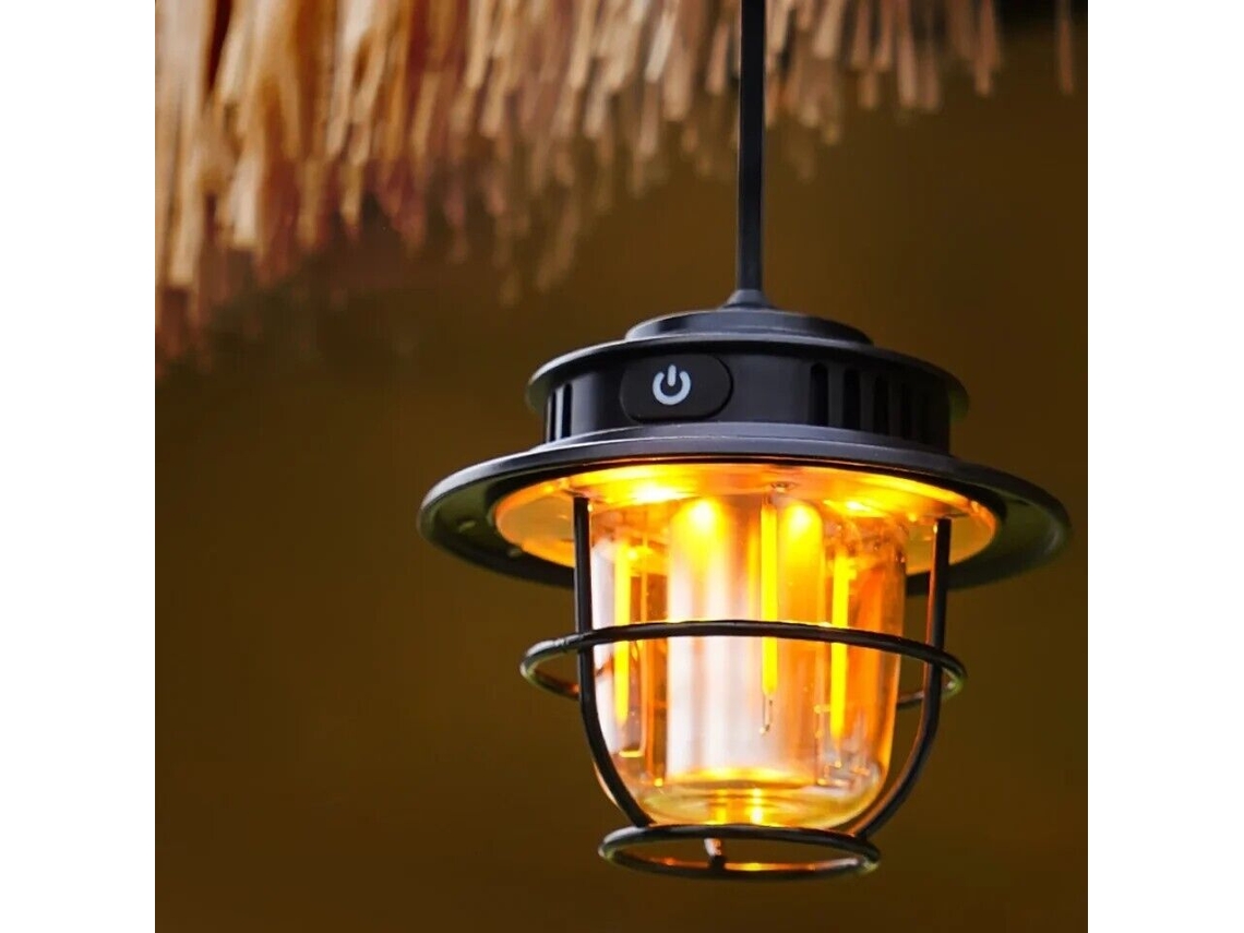 Luz de Acampamento Led para Barraca, Lanterna, Lâmpada Suspensa, Recarregável, Portátil, para Áreas Externas SUNNY SPACES