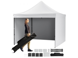Pavilhão Pop Up 3x3m Com Alturas Ajustáveis, Impermeável E Proteção Uv Tekmaquinas