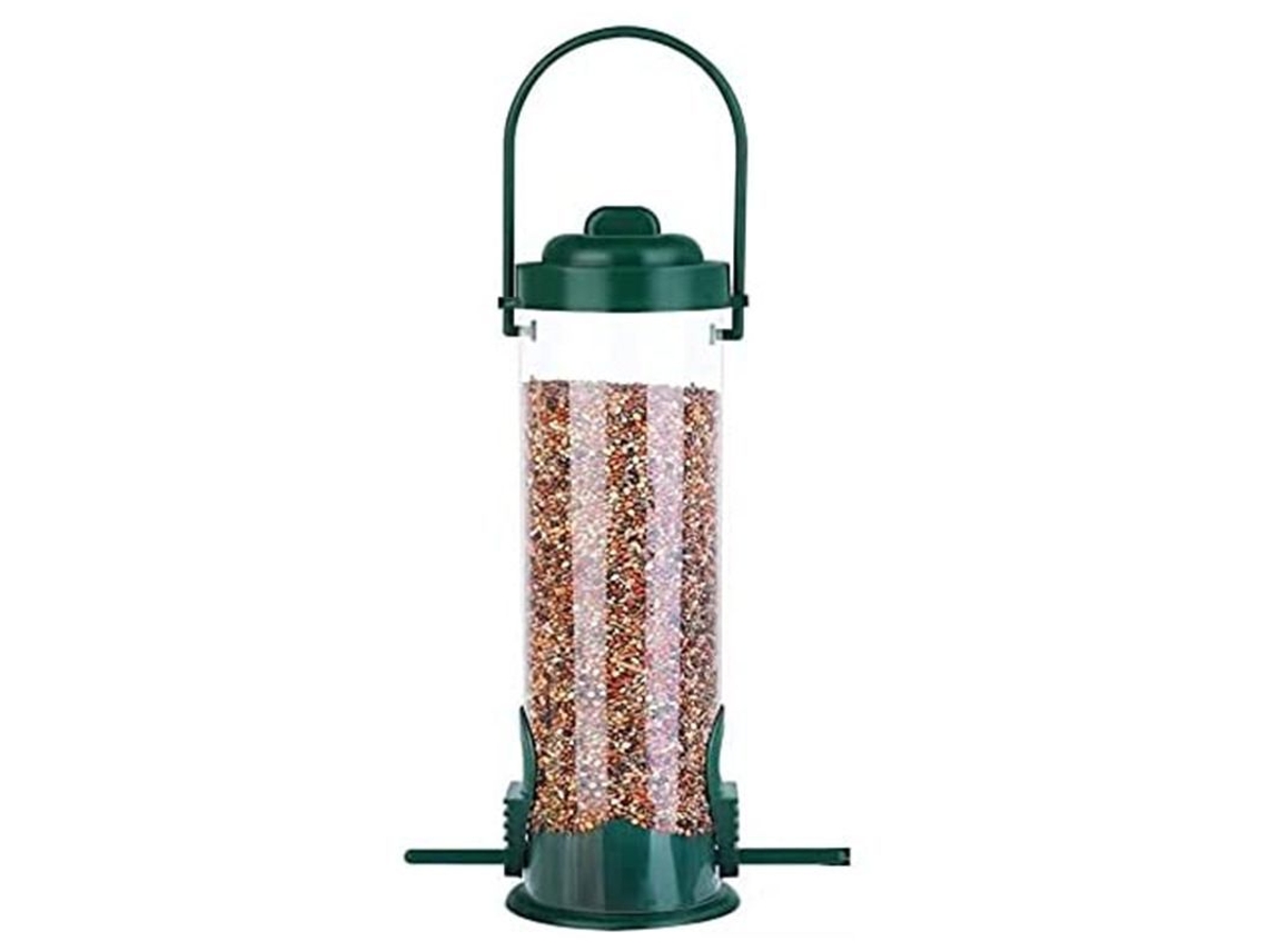 Comedero Para Aves Al Aire Libre, Colgante Con Tapa, Impermeable, Para Jardín Y Aves Silvestres