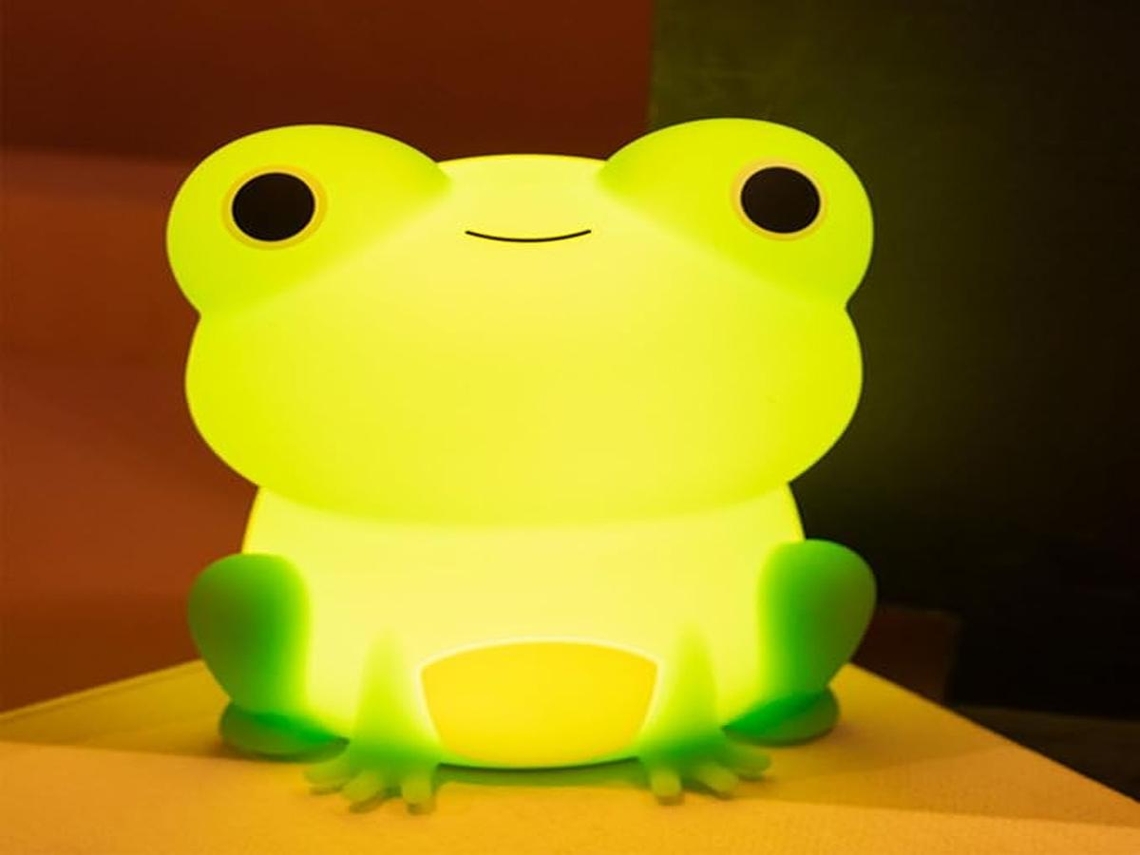 Lurelia Abajur Infantil Em Forma De Sapo Com Silicone Macio, Recarregável Usb, Sensor De Toque E Brilho Regulável Para Bebé E Crianças