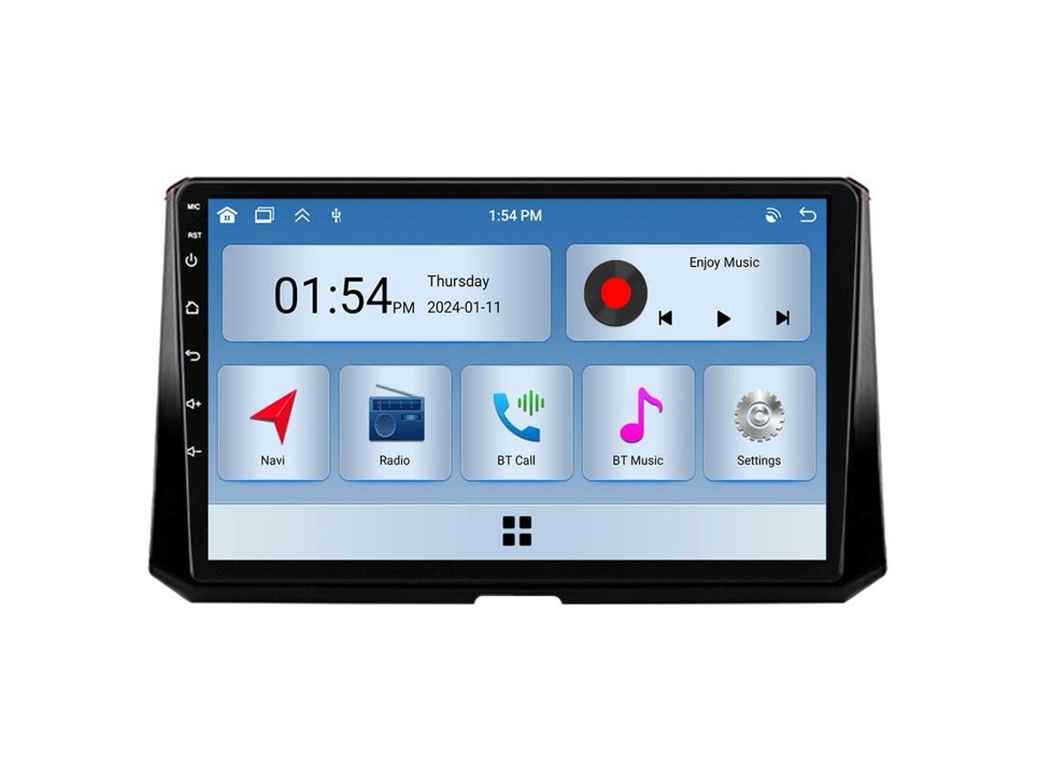 Central Multimídia Carplay Gps 6 Gb 128 Gb Para Toyota Corolla 12 (2018-2023) Android Auto Bluetooth