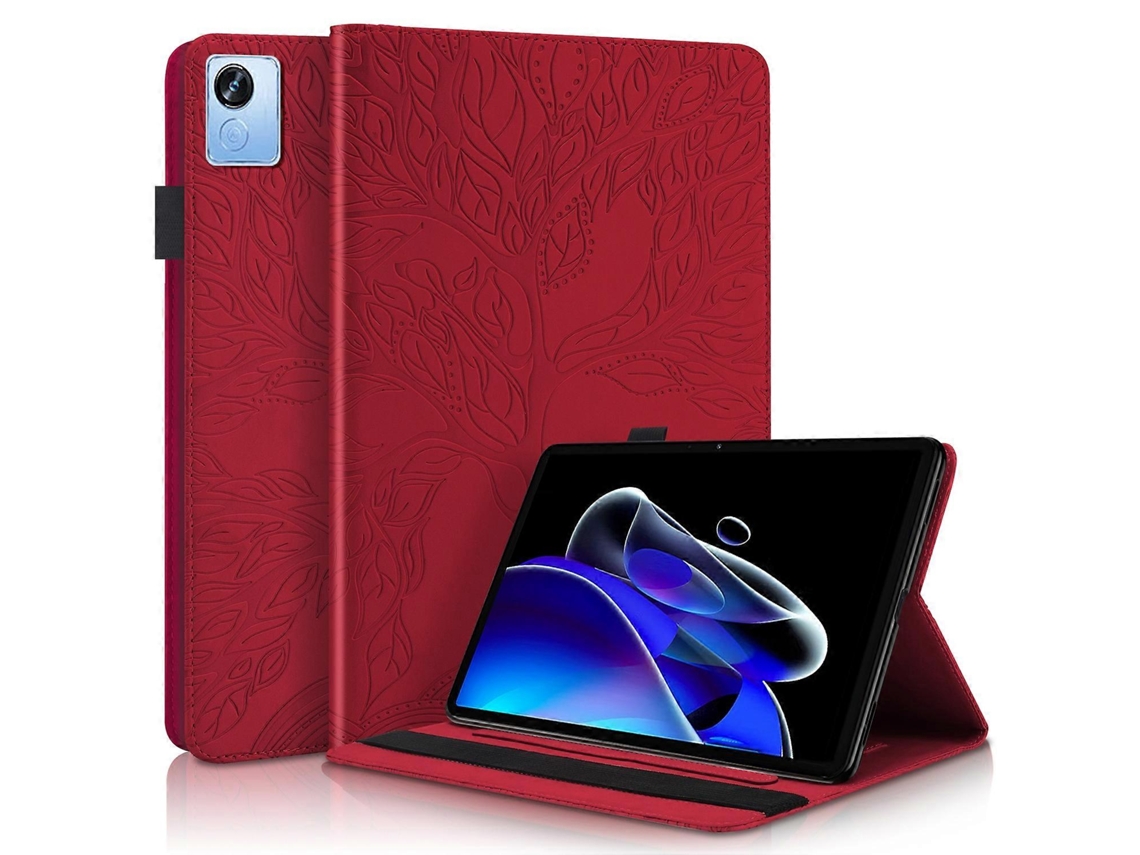 Capa de couro com flip horizontal da série Life Tree da Webake para tablet Oppo Realme Pad X