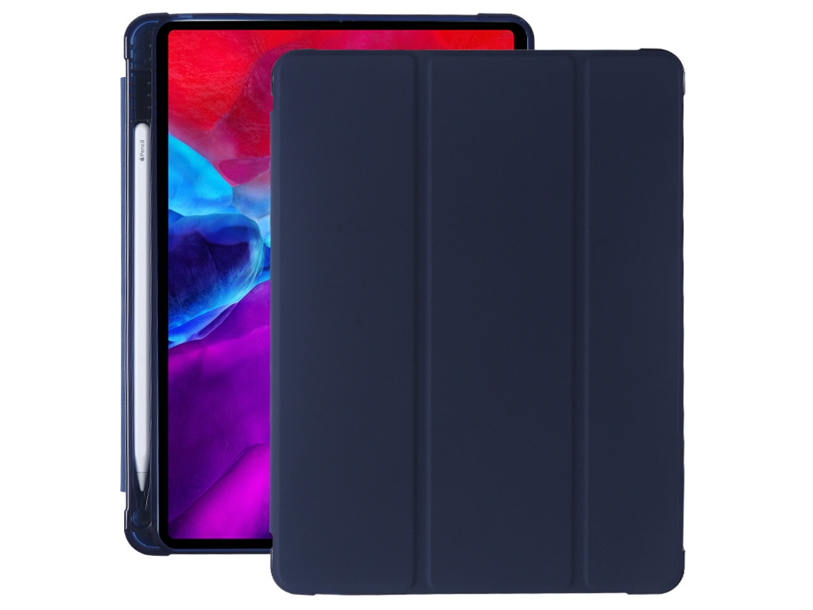 Capa De Tpu Para Tablet Com Airbag De Quatro Cantos E Três Dobras, À Prova De Choque, Para Ipad 2025/2022, 10ª/11ª Geração Digitallab Azul Escuro