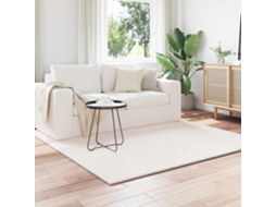 Vidaxl Tapetes De Área Quadrado Sirolo Creme 200 X 200 Cm Poliéster