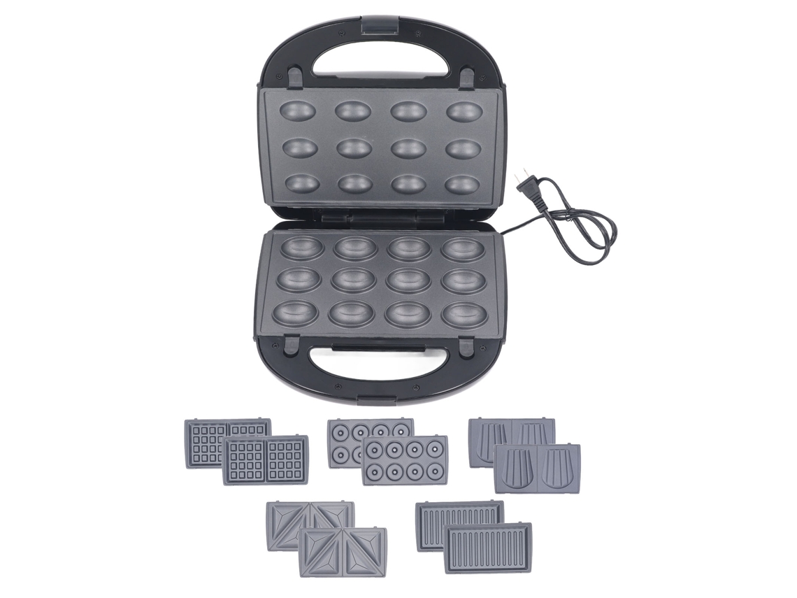 Laxiscreed Máquina De Café 6 Em 1 Para Sanduíches E Waffles, Multifuncional Para Café Da Manhã