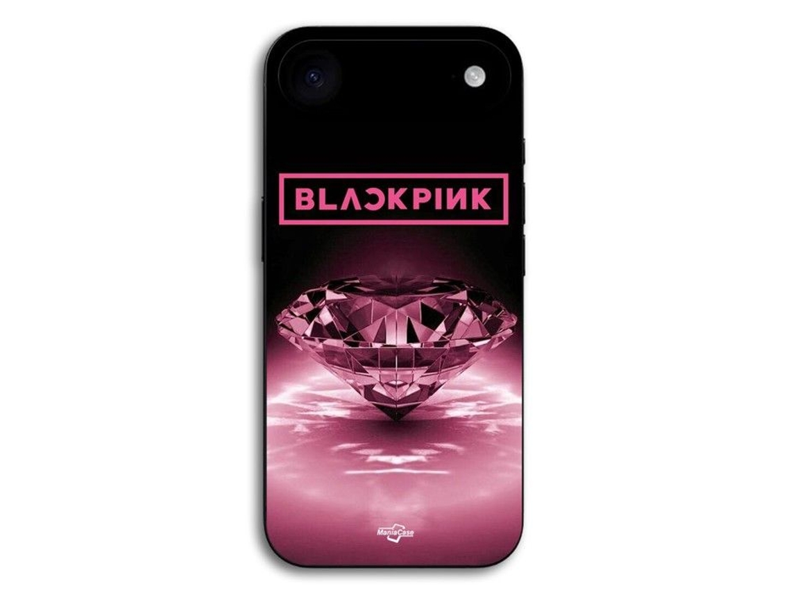 Capa Para Iphone 17 Air Preto Rosa Diamante