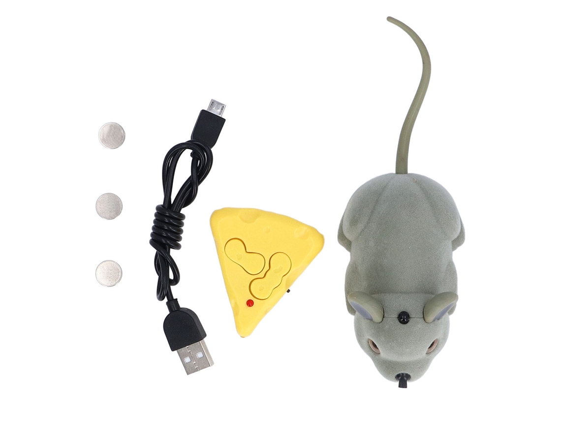 Primerox brinquedo Rato com Sensor Infravermelho Controle Remoto Detecção Inteligente Móvel Realista