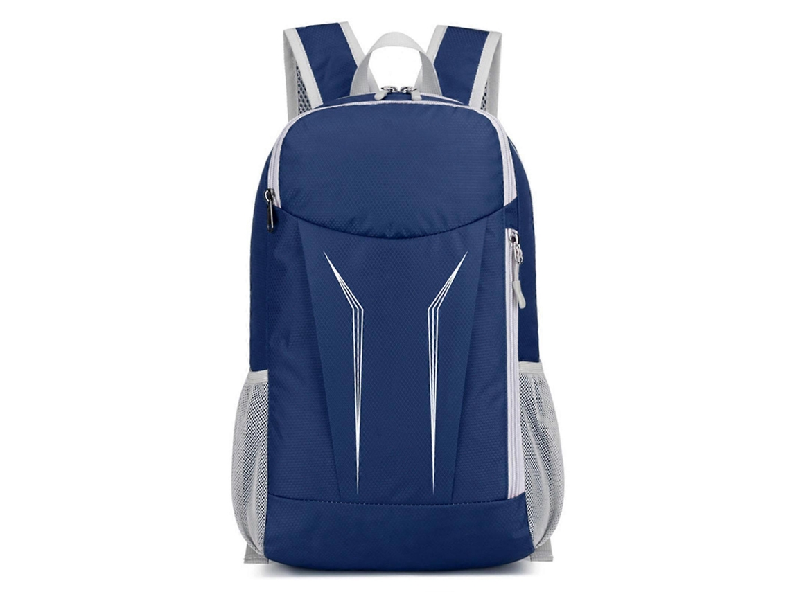Mochila De Viagem Dobrável E Leve, Mochila De Uso Diário Impermeável Para Camping E Atividades Ao Ar Livre, Unissex, Azul Escuro.