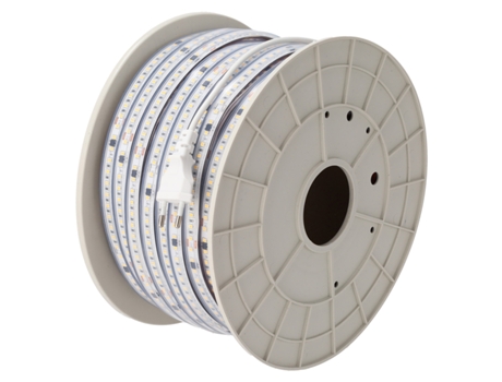 Fita De Led Smd 2835 Driver Livre 16w/m 1600lm/m 220vac Ip65 4000ºk Rolo 50m Kimera