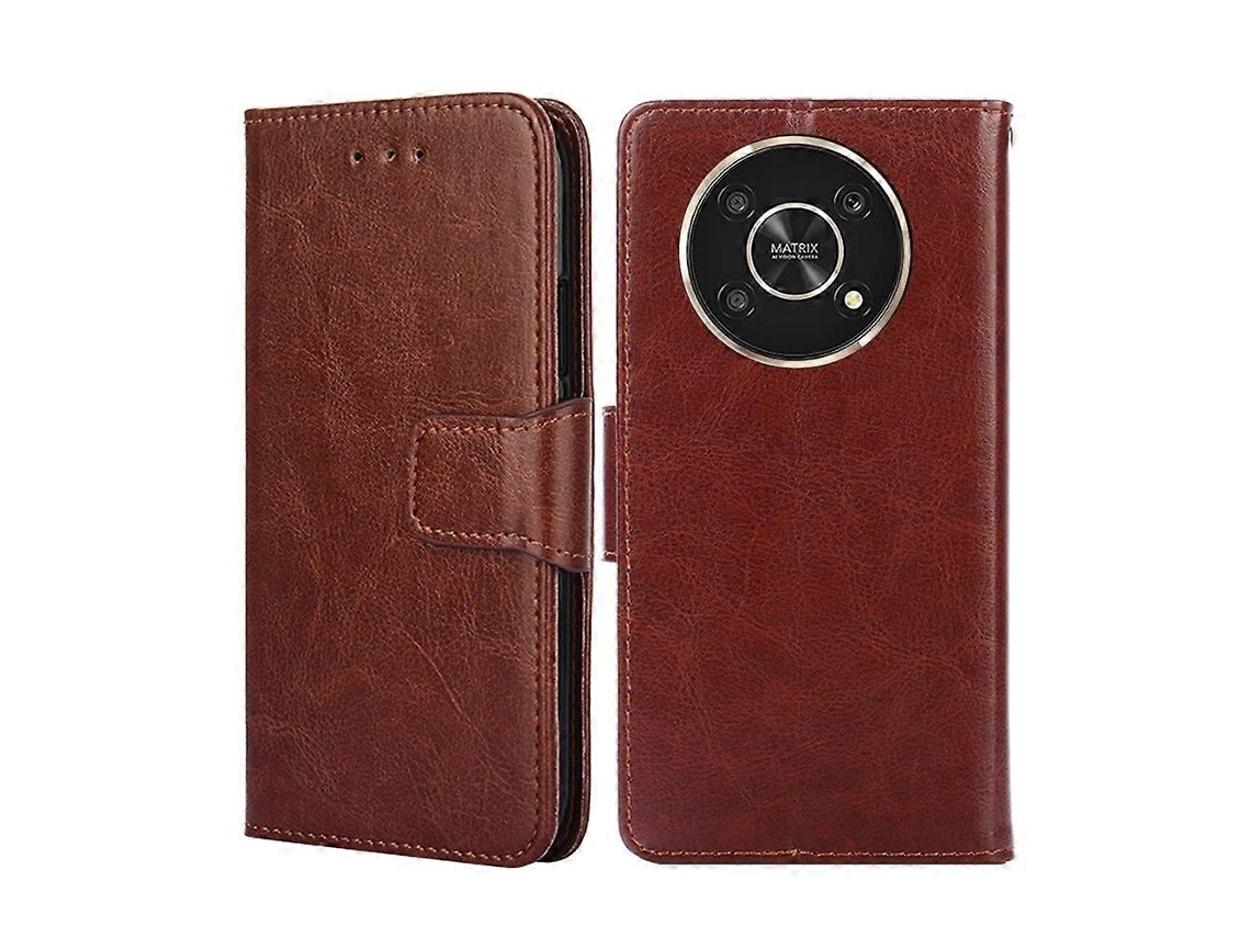 Capa De Celular For Honor X30 5g Em Couro Com Textura De Cristal