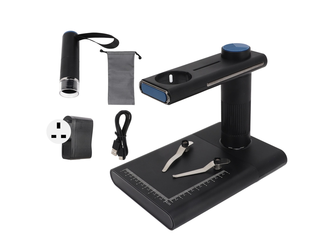 Wireless Digital Microscope Handheld Inspection Microscope 2mp 100‑240v For Electronics Uk Plug LAXISCREED