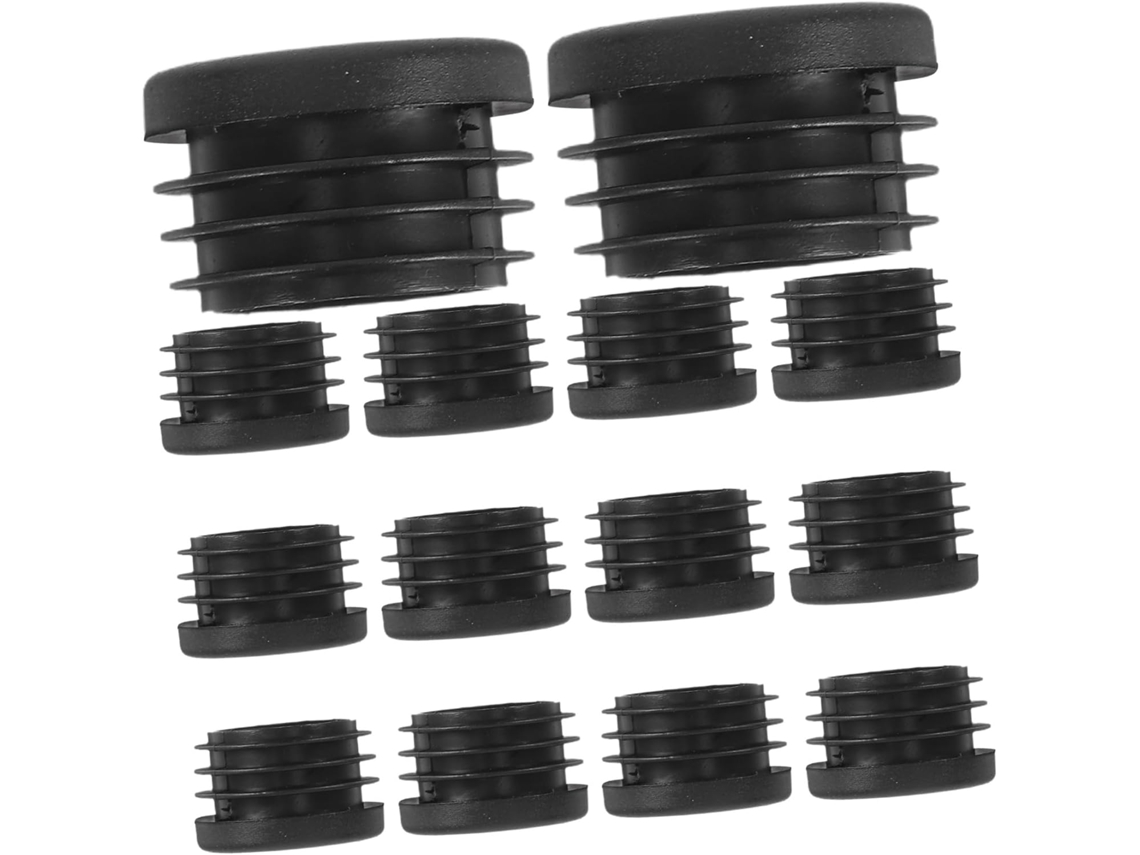 Unomor 120 Peças De Protetores Metal Para Pés Mesas E Cadeiras, Em Plástico Preto