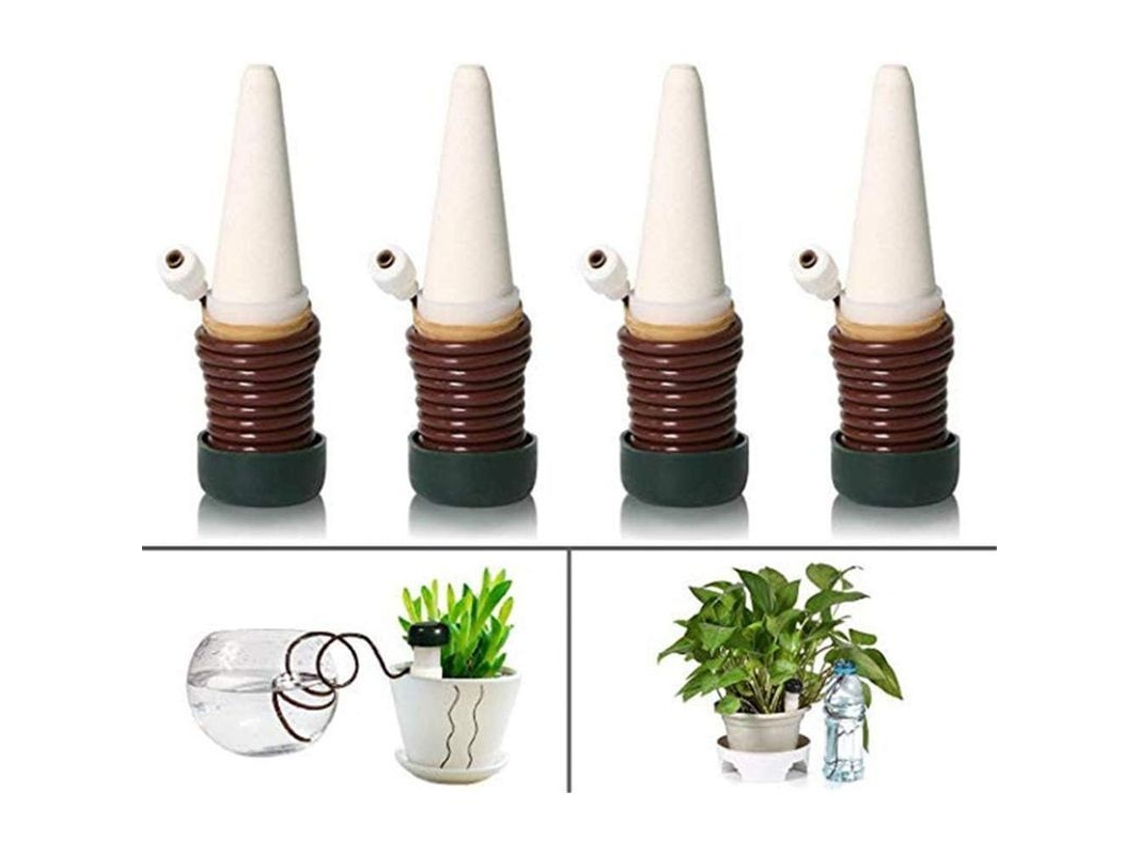 Kit de Irrigação Automática 4 Piezas para Plantas Interiores y Exteriores Jardín Casa Cerámica Férias S/MARCA