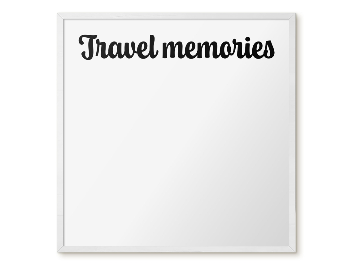 Magnetic Board Travel Memories For The Living Room Espelharte (50x50 Cm)