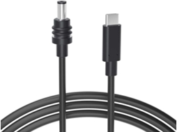Cabo De Alimentação Dc5521 Compacto E Preciso Com Conector Tipo C,