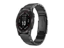 Bracelete para Garmin Quatix 7 XIAOMOYU em Aço Inoxidável com Estampa de Casco de Tartaruga (22mm)