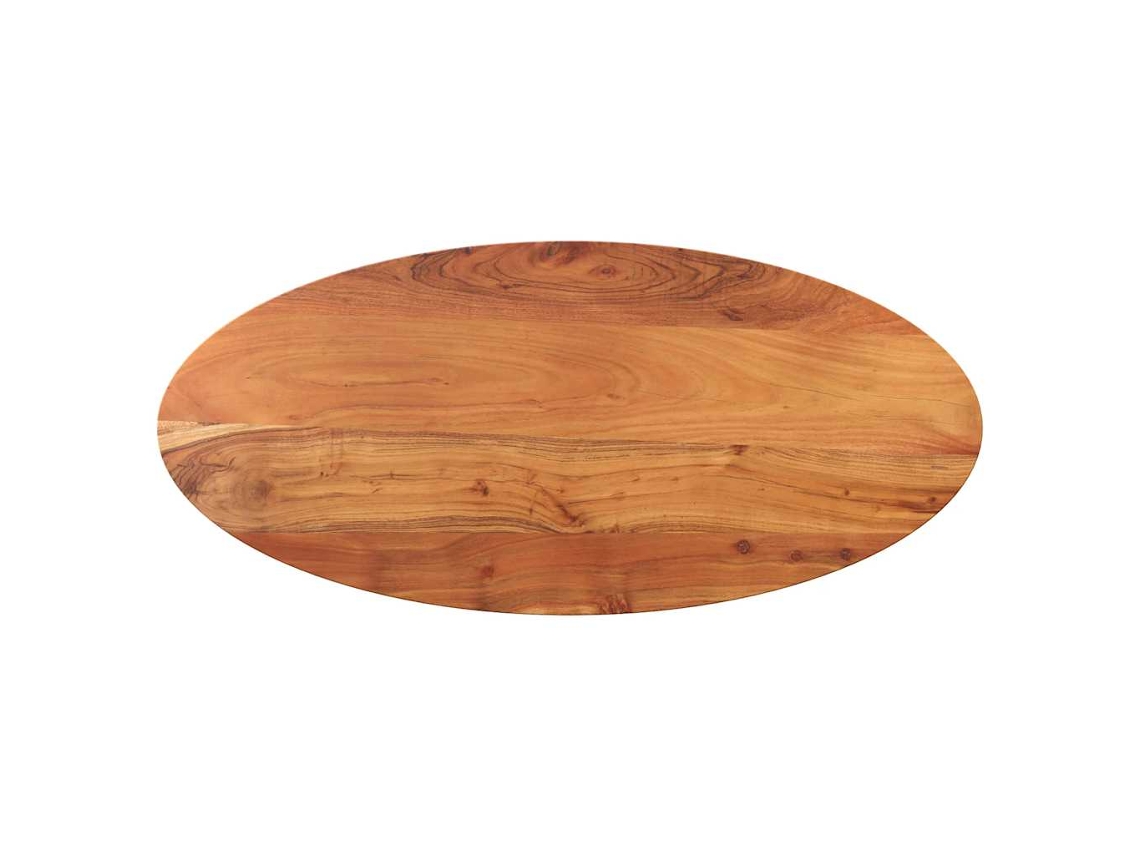 Vidaxl Tampo De Mesa Oval 120x50x2,5 Cm Madeira De Acácia Maciça