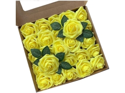 Rosas Artificiais Fasst de Espuma, 26cm para Decoração | S/MARCA