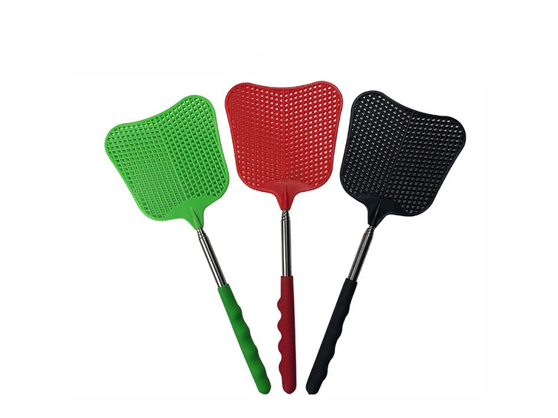 KOFIHETY 3pcs Vassoura De Aço Inoxidável Retrátil Para Moscas Mata Insetos Anti Mosquito