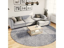 Vidaxl Tapete Shaggy De Pelo Alto Pamplona Ø 280 Cm Azul