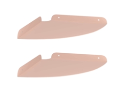 Prateleira Flutuante MAISON EXCLUSIVE 2 pcs rosa 24x24x2 cm de madeira de Carvalho Fumado