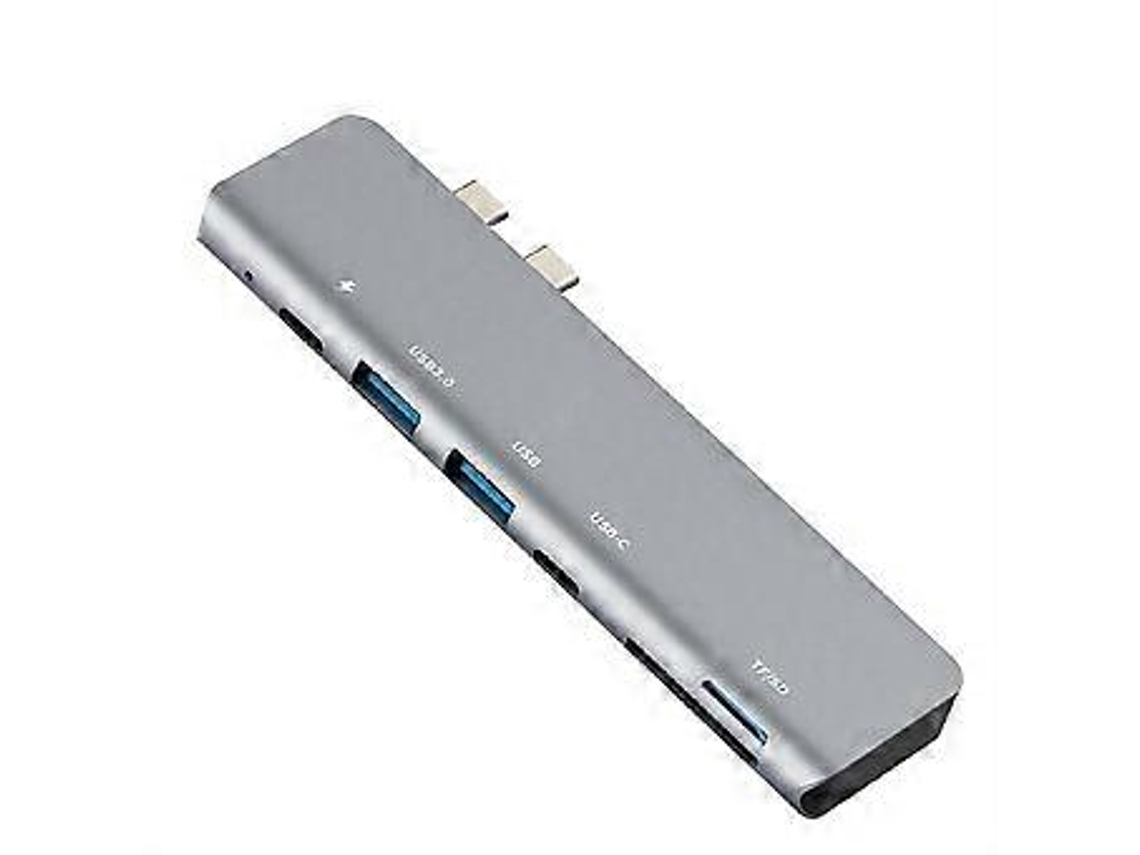 Adaptador Ryra Dual Head Tipo C Para Hdmi Compatível Com 4k Thunderbolt 3 Usb C Hub Tf Brilvibera