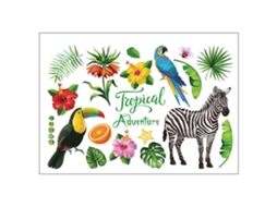 Adesivos Parede Chão Floresta Tropical LAXISCREED